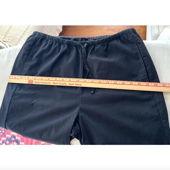 SKU SAVE KHAKI UNITED Haven Cotton Poplin Drawstring Pants in Black - S - Picture 9 of 11